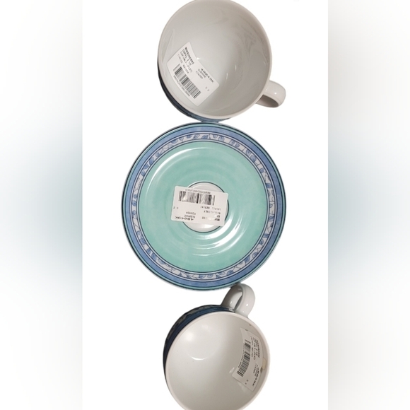 Mikasa China SL104 SUSANNE Flat Cup & Saucer Set of 2 cups and 3 Saucers NWT - Picture 9 of 10